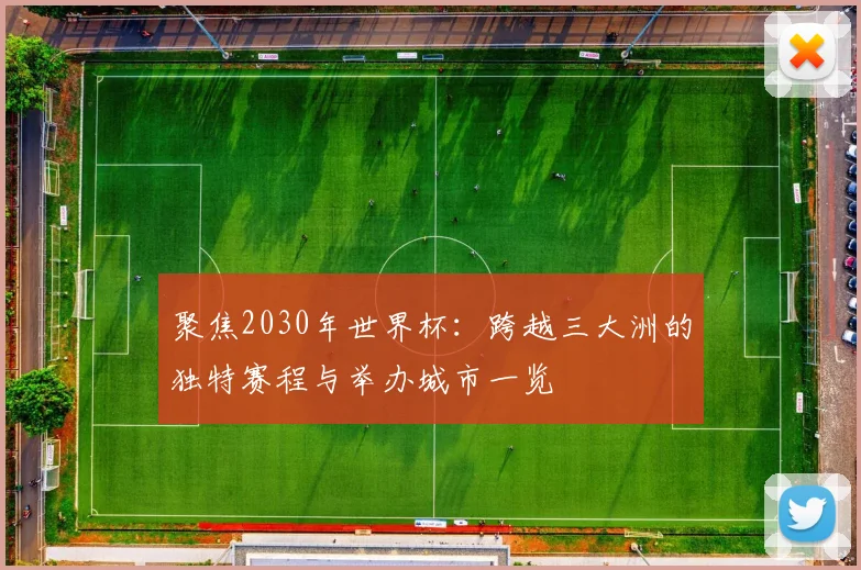 聚焦2030年世界杯：跨越三大洲的独特赛程与举办城市一览